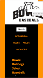 Mobile Screenshot of bowiebaseball.net